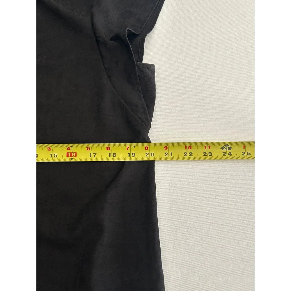 Nine West‎ Women's Satin Mock‑Neck Blouse w/ Pleated Detail Size L